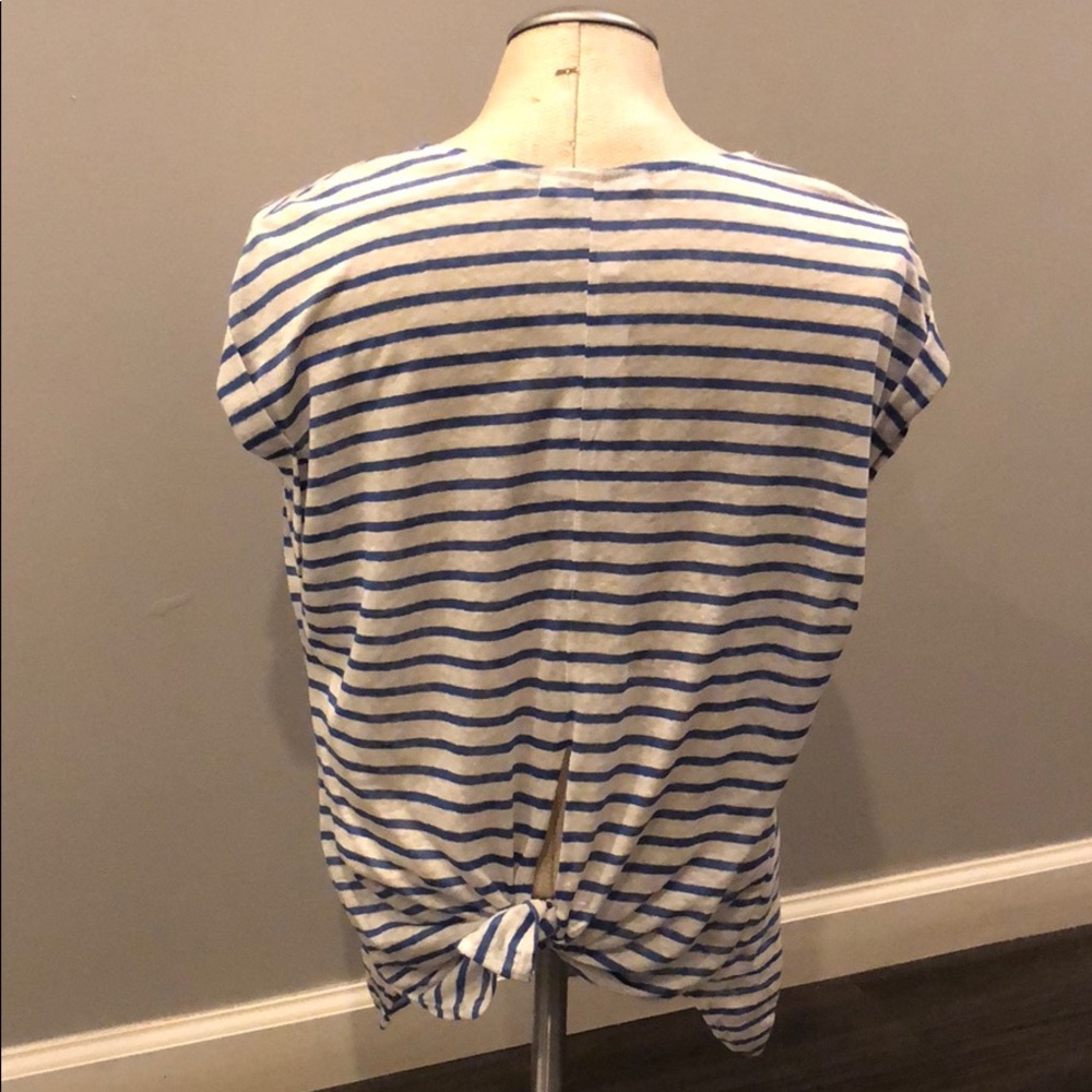 NWT MICKEY & JENNY Stripe tie back T-shirt